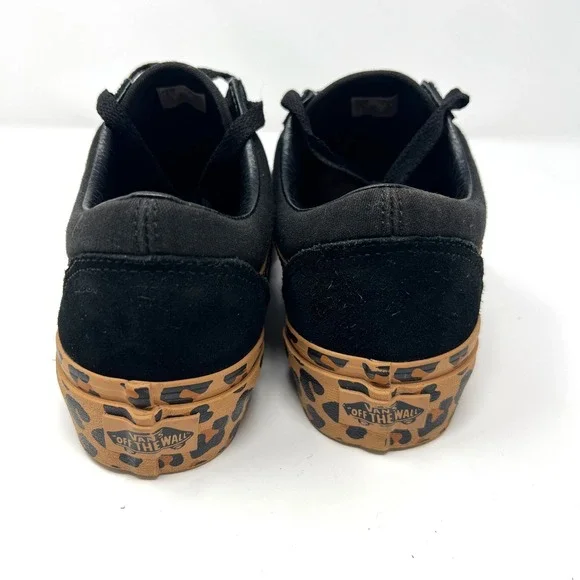 Vans Old Skool Platform Leopard Mens Size 6 Black Gum Athletic Shoes Sneakers - Picture 7 of 7